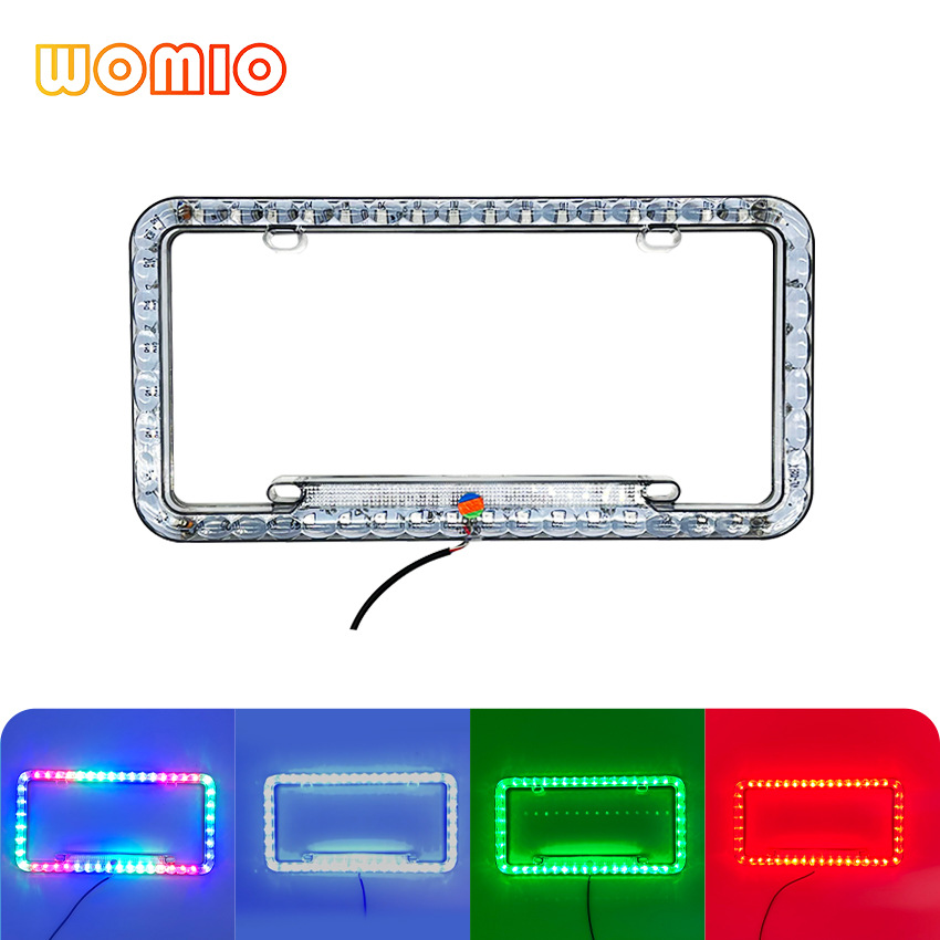 Luz LED estándar estadounidense de 48 LED con función de intermitente para marco de matrícula de coche, suministro directo de fábrica._voghion.com