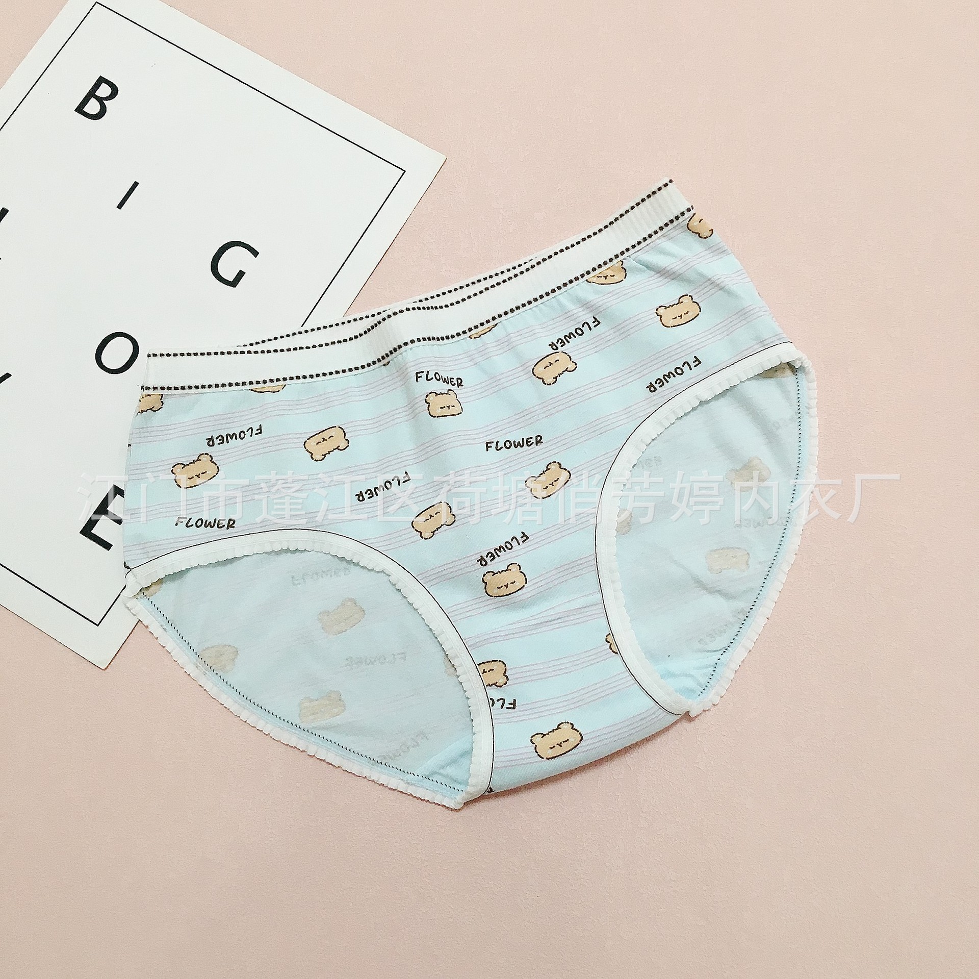 Dibujos animados linda leche japonesa linda linda chica bragas algodón transpirable cintura media cadera estudiantes calzoncillos al por mayor
