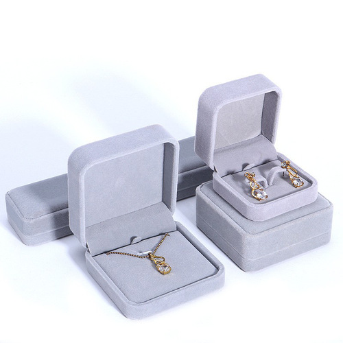Fleece Jewelry Box, Ring, Bracelet, Necklace, Earring, Chain, Pendant, Accessory Packaging Box, Wholesale