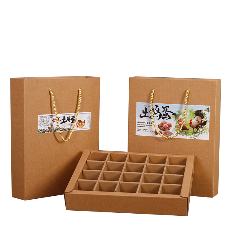Caja de huevos 20 piezas 30 piezas 60 piezas caja de regalo caja de madera de paja caja de regalo de huevos caja de mano personalizada log