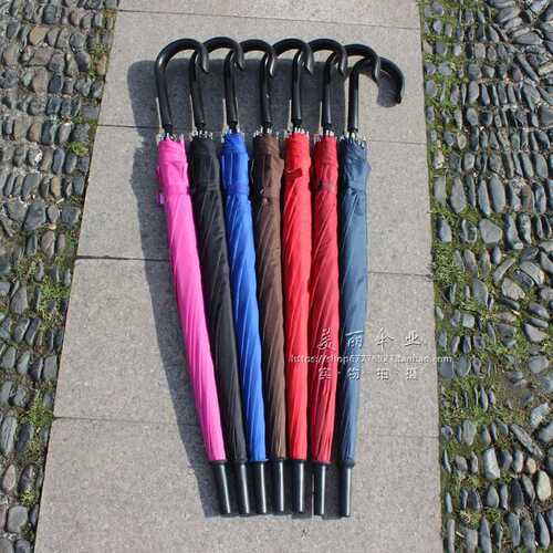 Big red umbrella long handle 10 rib impact cloth straight umbrella fair or rain umbrella gift umbrella custom made advertising umbrella print LO