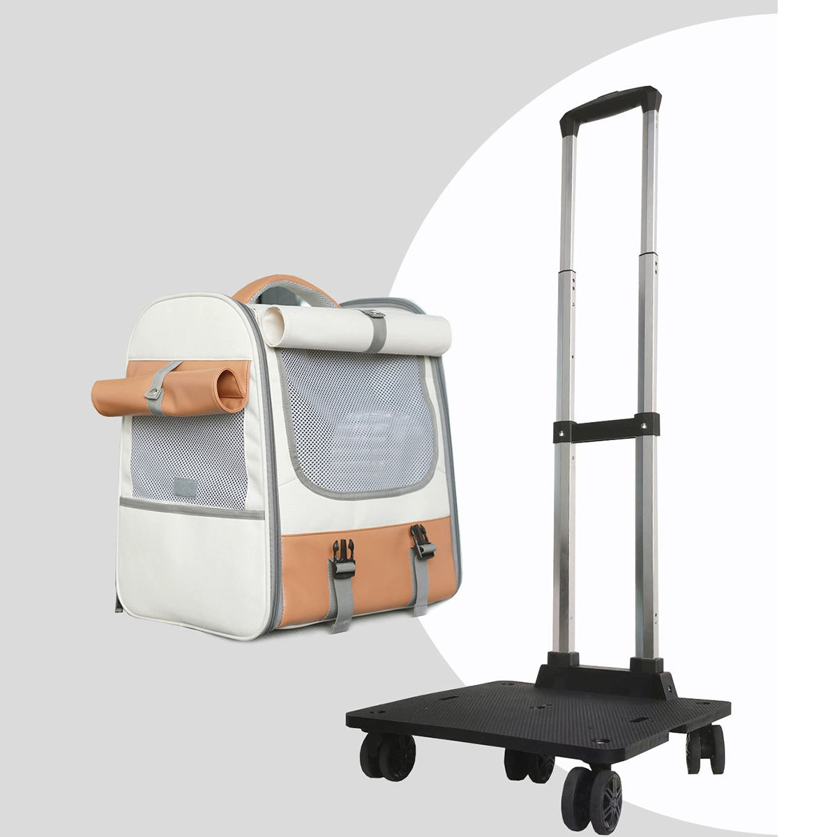 Suitcase to go out, capacious backpack
