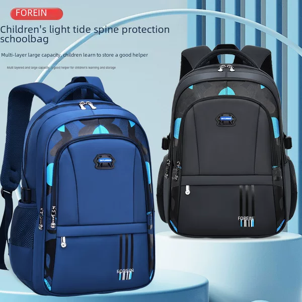New Middle and High School Student Schoolbags for Men in Grades 1-3-6-9-12 Lightweight Casual Kidsren's Large-Capacity Backpack