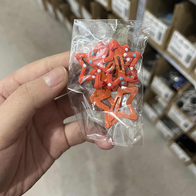 Sweet girl star clip para el cabello 2025 nuevo clip para el cabello de bebés femininos clip para el cabello lateral clip para el cabello de color