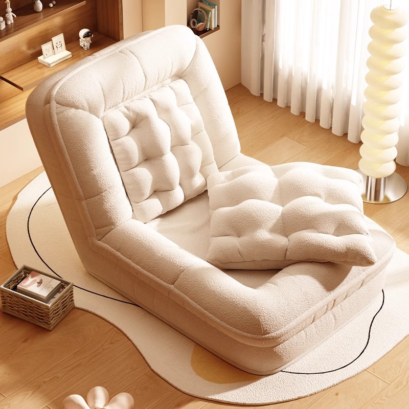 Sofá perezoso se puede acostar y dormir cama de cama de cama humana perro nicho individual Tatami dormitorio plegable silla de respaldo de doble propósito
