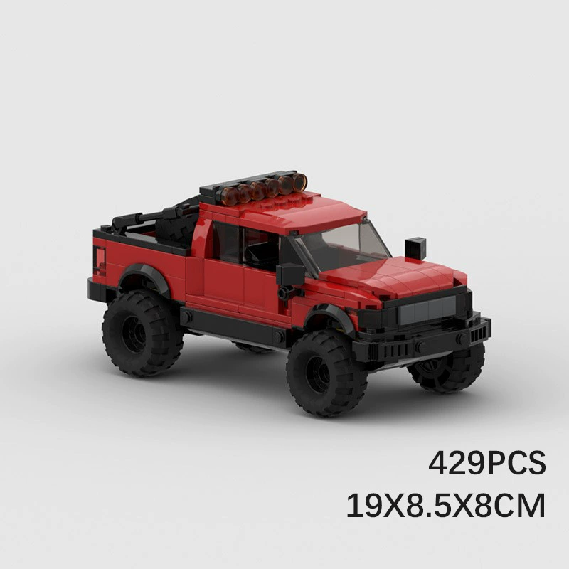 MOC-конструктор совместим с LEGO Ford Raptor F150, набор гоночных машин, серия SPEED, качающийся пазл
