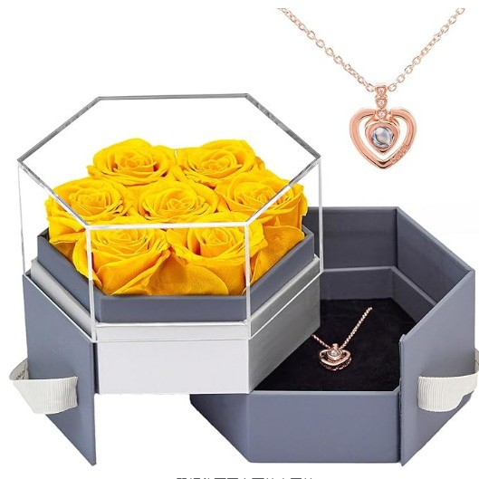 육각형 상자 보석 상자