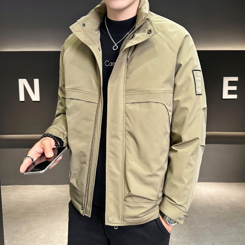 50 down National Standard Inspection Winter down Jacket Light Business Stand Collar Casual Short down Jacket P150