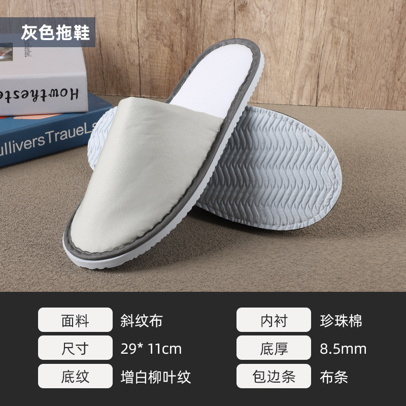 工場在庫ホテル、B&B、ビューティーサロン用の高級厚底滑り止めロゴ入り使い捨てスリッパを個別にパッケージ化|undefined