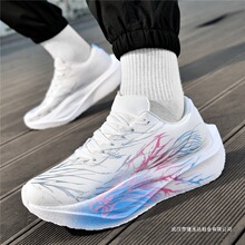 秋冬季芷镜5.0真爆全掌碳板竞速马拉松跑步鞋青少年皮面运动鞋子3