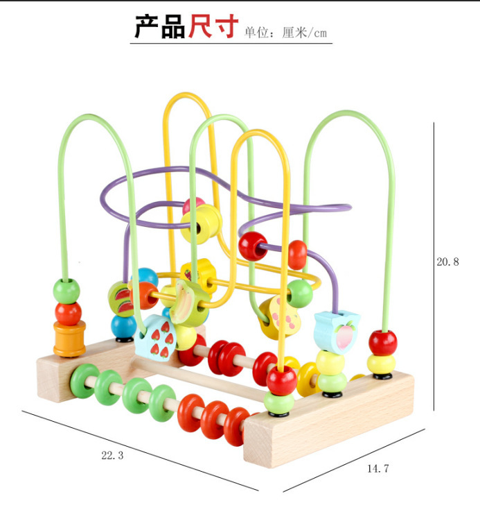 Qzm-tres líneas de fruta digital alrededor de cuentas