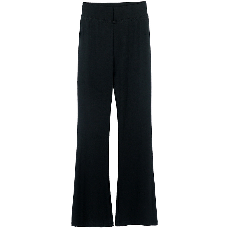 Pantalones para niñas, verano nuevo estilo, estilo occidental, pantalones negros casuales para niños, pantalones microacampanados modales para niños medianos y grandes image 7