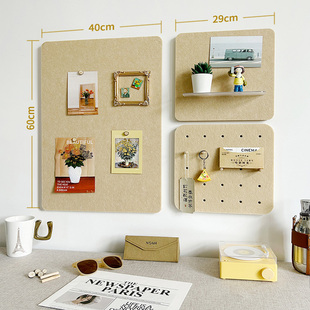 ✅ Photo Wall Message Board Combination Punch-Free Storage Rack Hook Kindergarten Felt Wall Sticker Display Board Cork Board