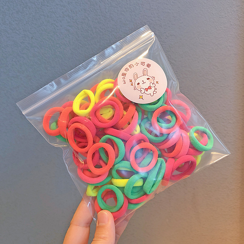 Bandas elásticas para el cabello tipo macaron, suaves y pequeñas, ideales para niñas o bebés