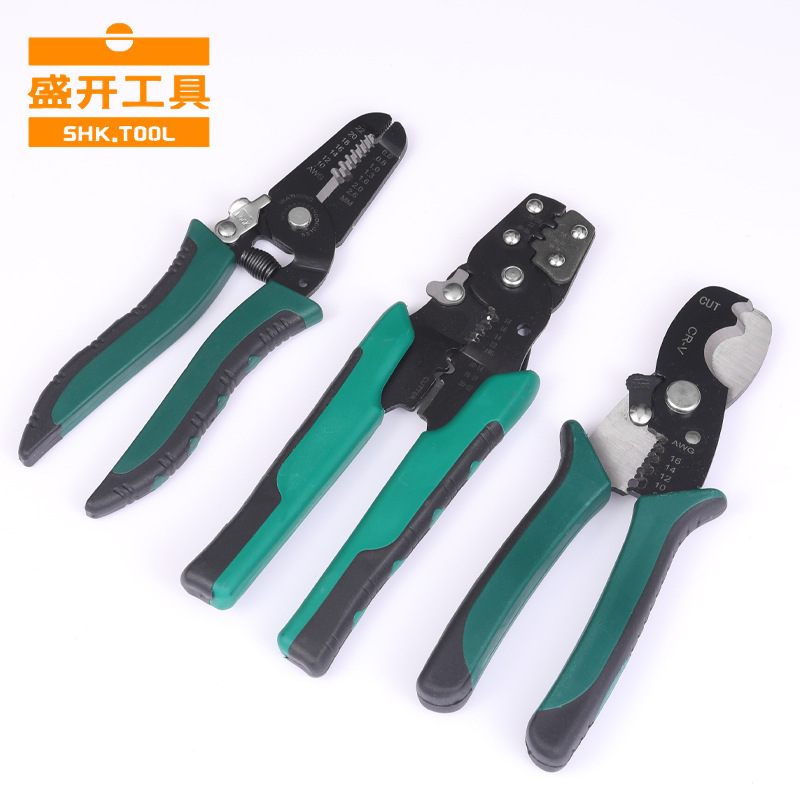 厂家供应多功能手动剥线钳省力耐用 电工剪刀剪压线电缆剥皮钳