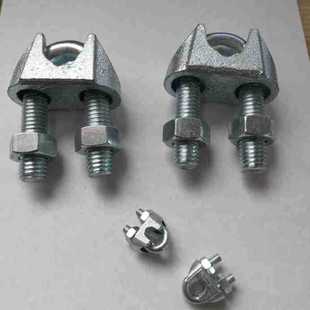 Heavy steel wire rope buckle Shandong manufacturer in stock steel wire rope lock steel wire rope chuck steel X20