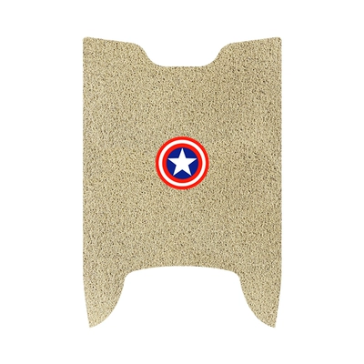 Taiwan Bell Super S Sky Foot: Electric vehicle foot mat - billiard-super-s-cangqiong-feet-beige-shield-model-free-velcro