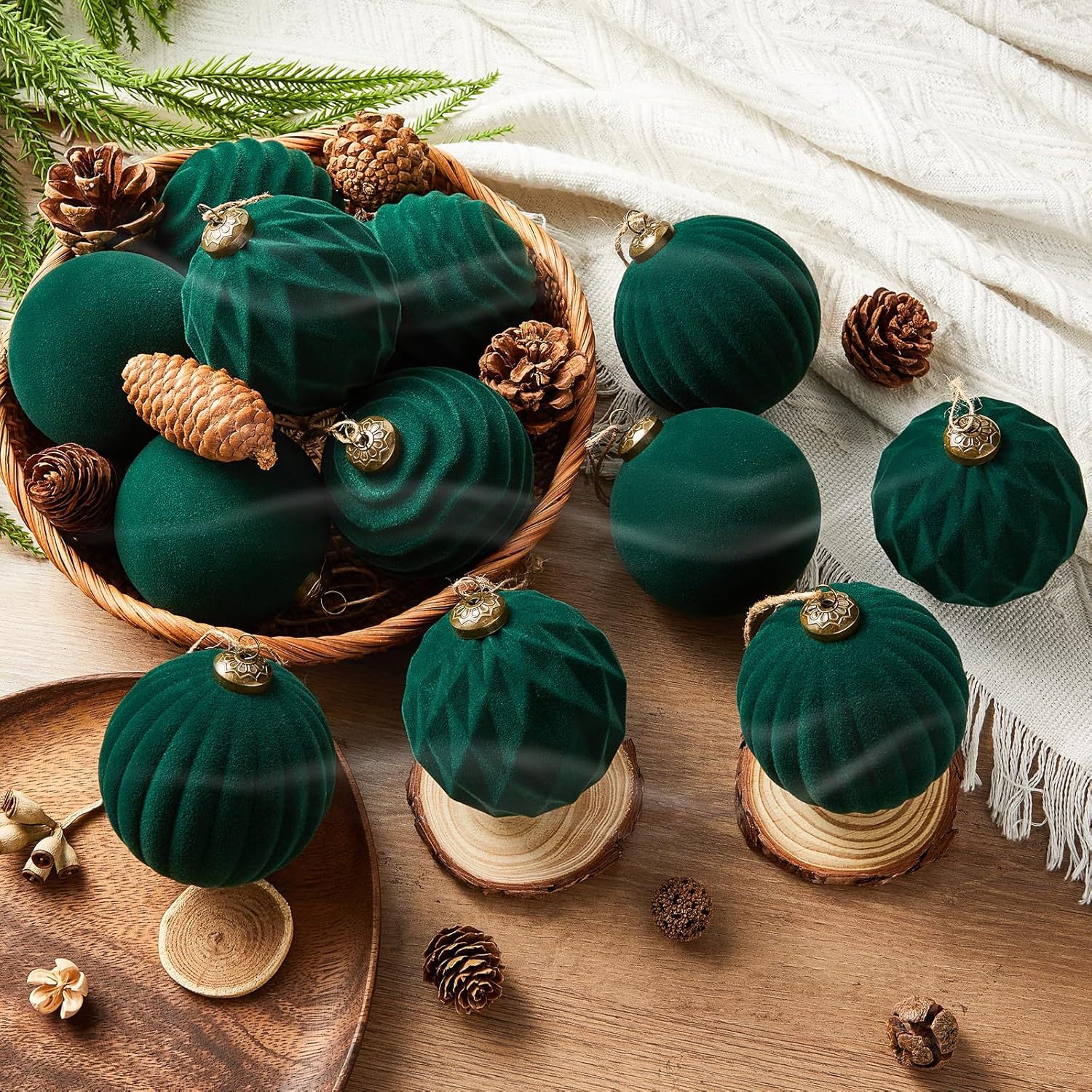 Navidad, accesorios de Navidad, decoraciones navideñas, flocado, colgantes de Navidad, colgantes de decoración del árbol de Navidad