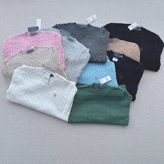 RL Lafu's Pony Mark Men's Business Casual Twist Sweater Crewneck Long Sleeve Twisted Sweater Sweater Sweater Sweater Sweater