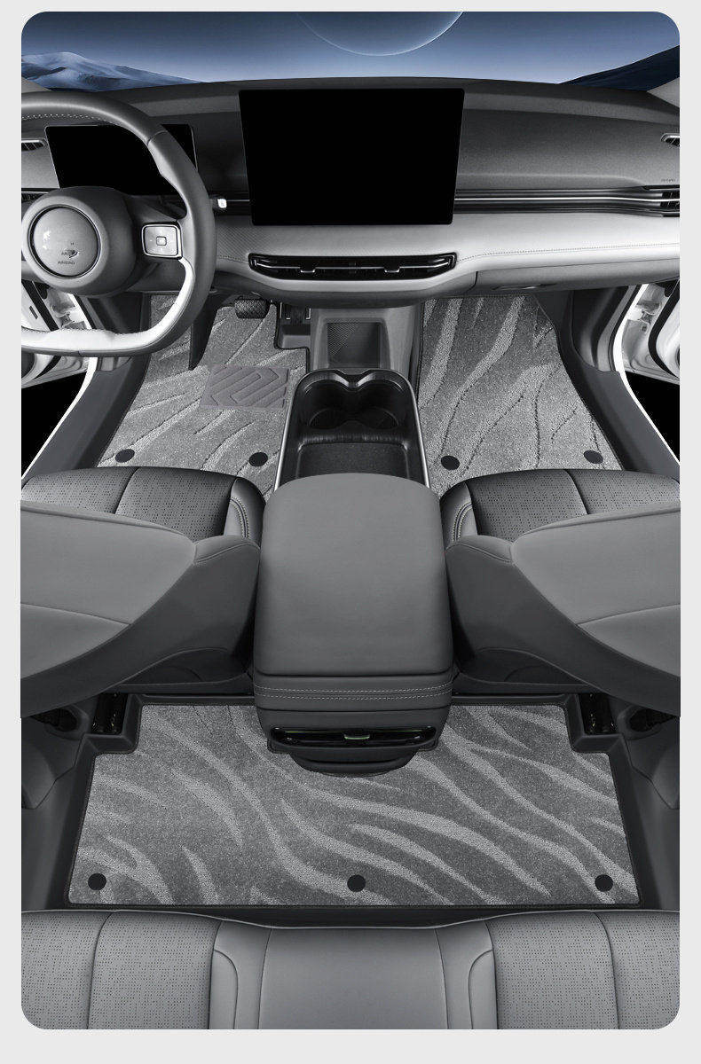 Tpe Door Sill Mats for 26 Models of Linghui E7, Full Coverage Car Mats Specifically for Linghui E7 Rental Version