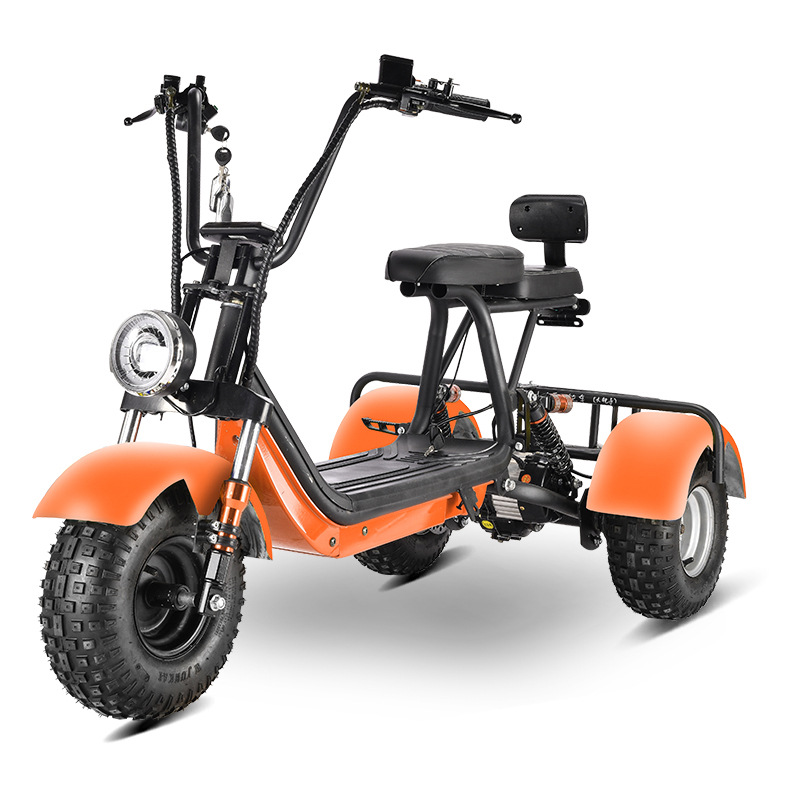 Eec Dot Adult Mobility Scooter Three-Wheeled Motorcycle Harley Electric Vehicle Hm-6 Cross-Border Overseas Warehouse Direct Delivery