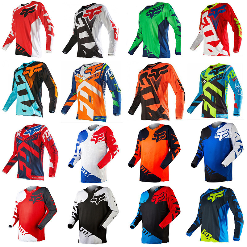 Foreign Trade Cycling Clothing Moisture-Wicking Summer Racing Clothing Off-Road Motorcycle Clothing Printed Long-Sleeved Tops for Men Dropshipping