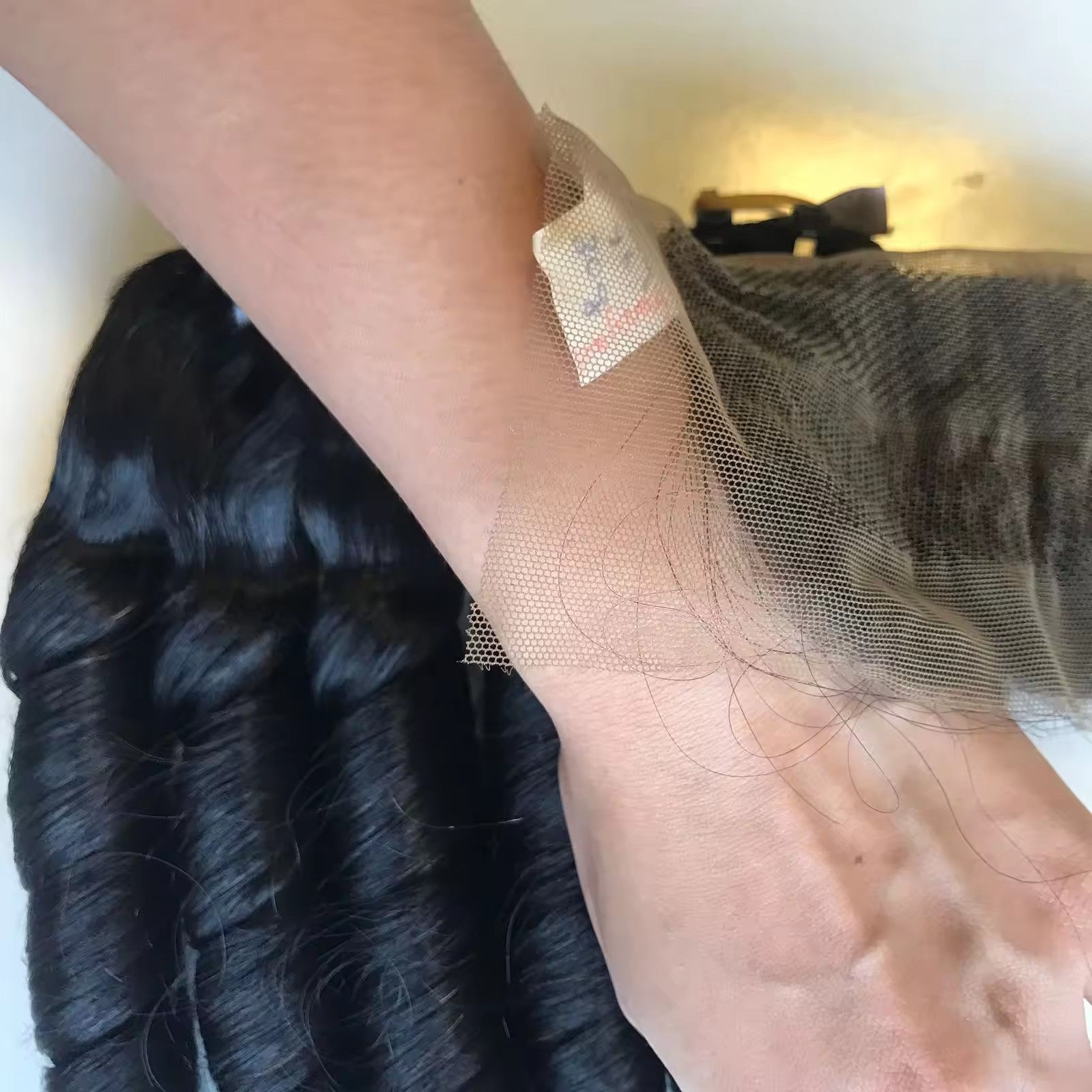 Burlap мешок bouncy curly frontal lace for black vietnam remy human hair