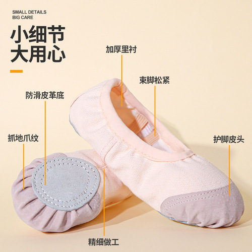 Children's dance shoes, women's soft-soled practice dance shoes, children's ballet shoes, adult indoor grade examination cat claw yoga shoes