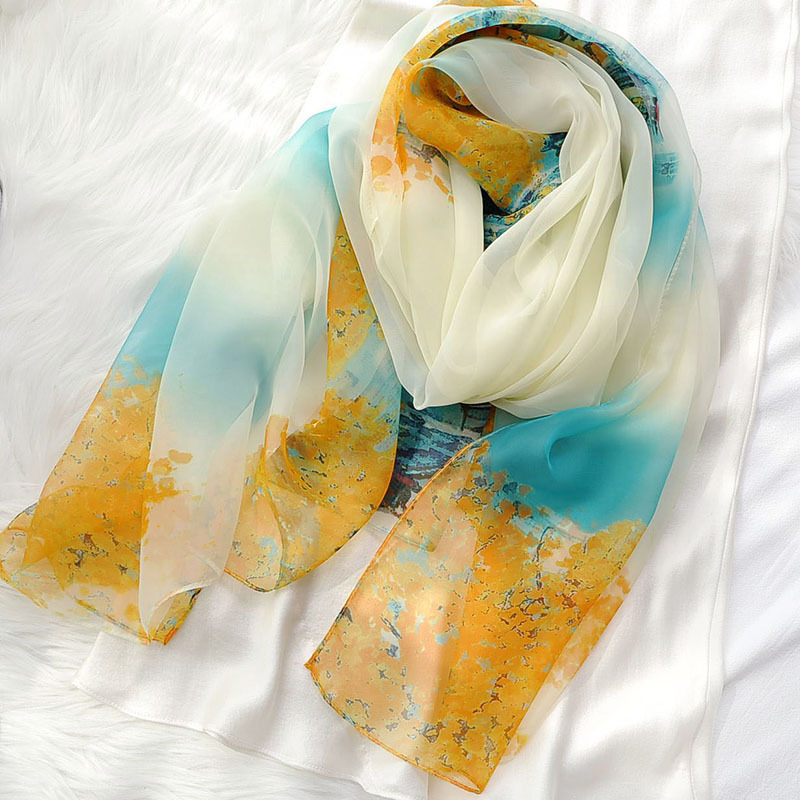 Bufandas de seda delgada para mujeres seda de alta calidad super grande bufandas de seda de hilo suave moda nueva bufandas de seda de danza cuadrada de mamá