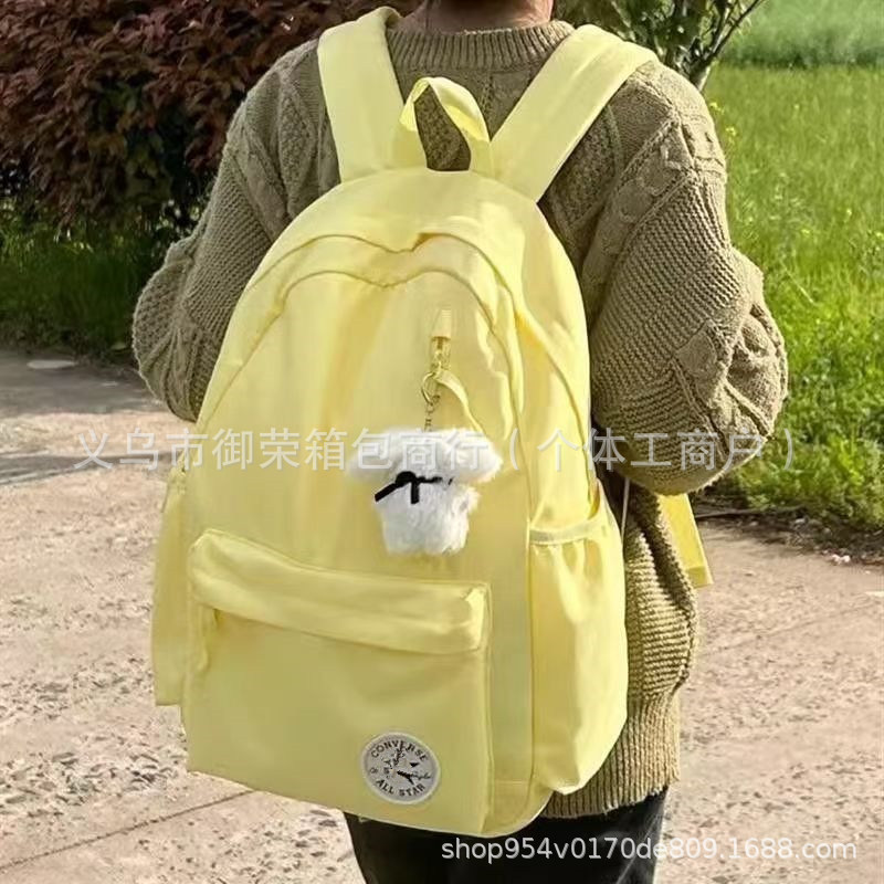 新款双肩包大容量学生包电脑包男女潮牌匡威百搭背包电脑包时尚潮|undefined