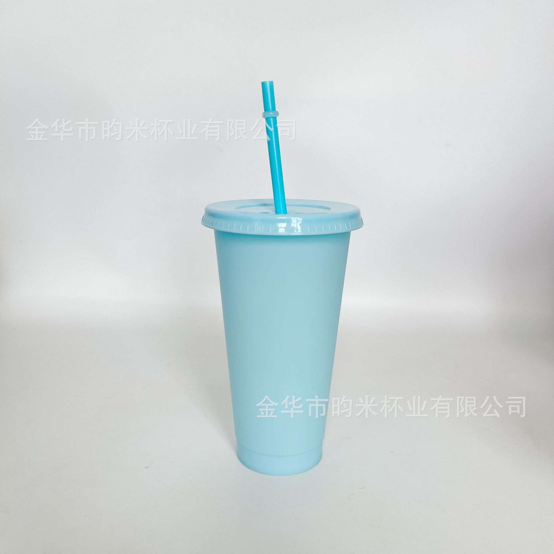 Transfronterizo PP color 24OZ taza de paja taza de té de leche de gran capacidad 710ML taza de plástico monocapa de color sólido se puede imprimir logotipo