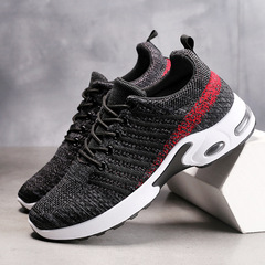 Sports shoes for men 2023 spring new style fly-woven mesh running shoes breathable casual shoes non-slip soft bottom trendy men's shoes