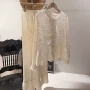 夏季长袖女士复古家居服