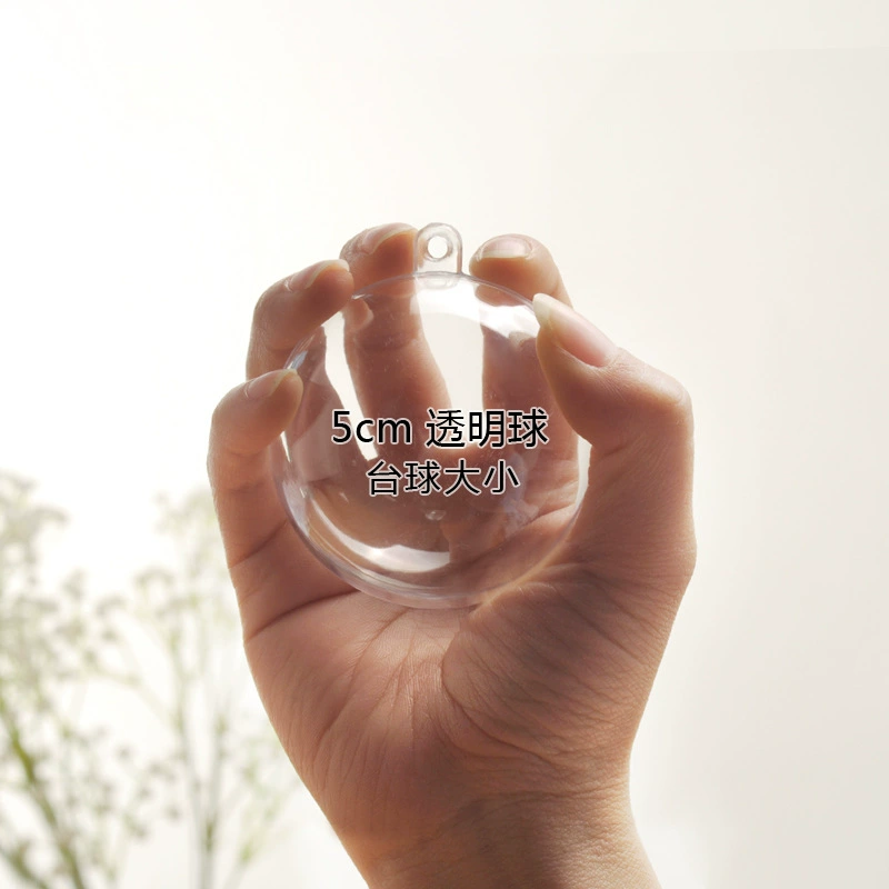 Christmas decoration ball acrylic plastic transparent ball shopping mall window decoration hanging ball hollow transparent Christmas ball
