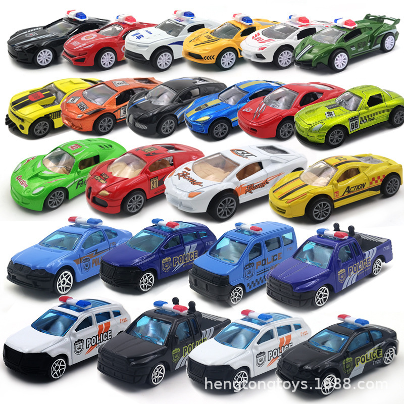 Alloy Die Casting pull back car toy car model sports car racing police car ambulance 3-6 years old gift