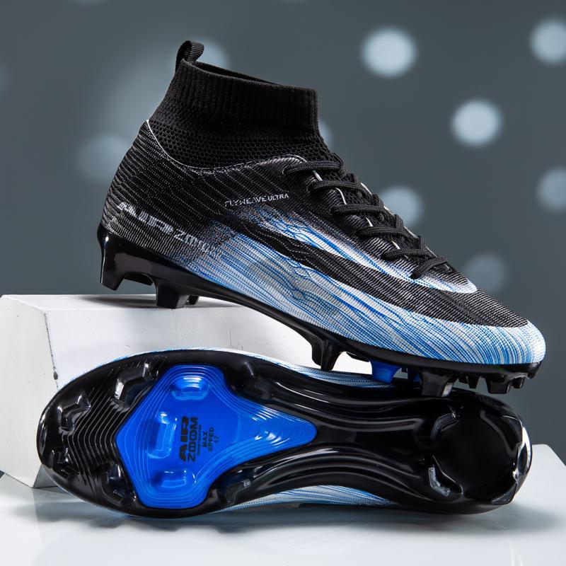 Zapatillas de Fútbol de Entrenamiento de TPU y Caucho Ligeras de Caña Alta image 7