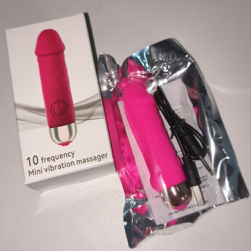 Mini Vibrator for Women, 10-Frequency Handheld ABS Massager, Purple — detail image 2