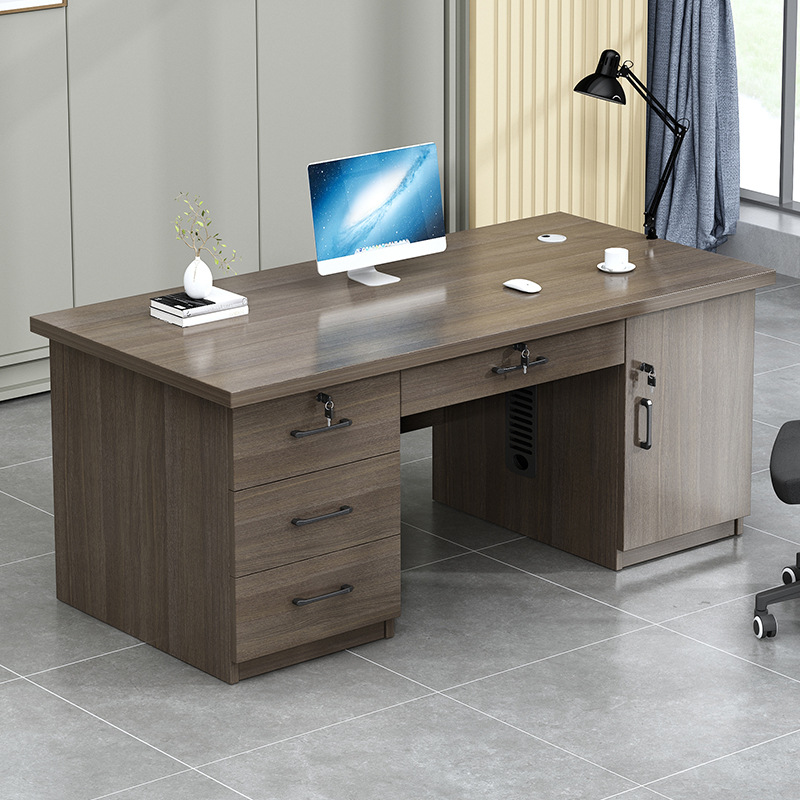 Desk Computer Table Office Table and Chair Combination 1.2m Single Desk Financial Table Simple Modern Writing Desk