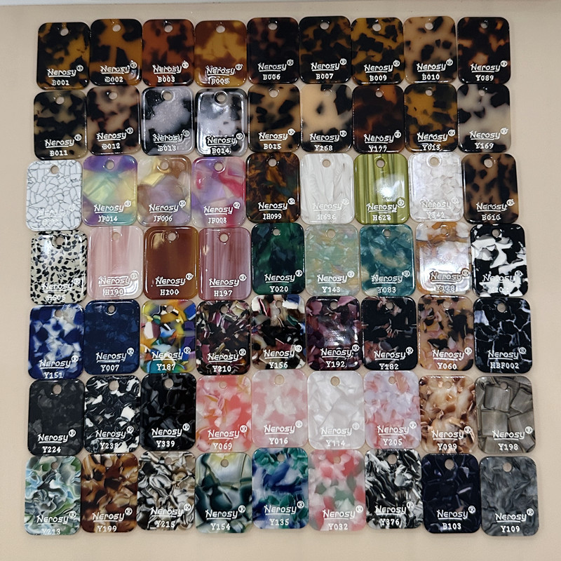 彩色颗粒醋酸纤维板材 仿醋酸pvc塑料板 仿贝壳纹醋酸塑胶板批发