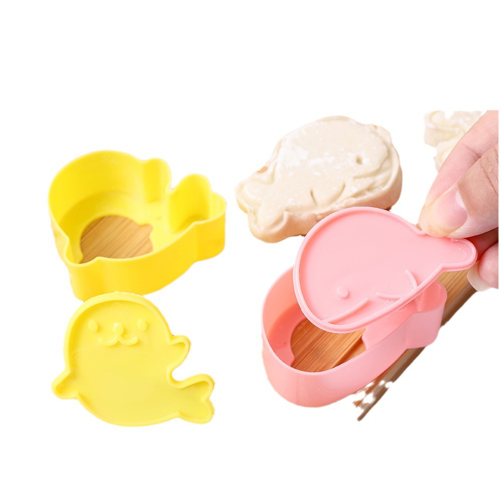 Παιδική φόρμα μπισκότων με μπαλάκια ρυζιού σε σχήμα μικρού ζωακιού, σετ 4 τεμαχίων_voghion.com