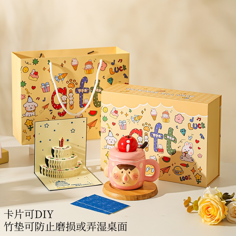 Tazas creativas divertidas, tazas de pareja, tazas de cerámica, tazas de agua para niñas, regalos prácticos de cumpleaños, regalos a mano para novias