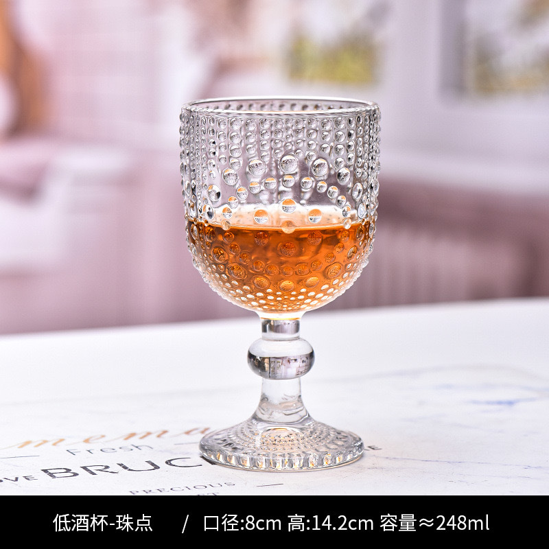 폴카 도트 유리잔