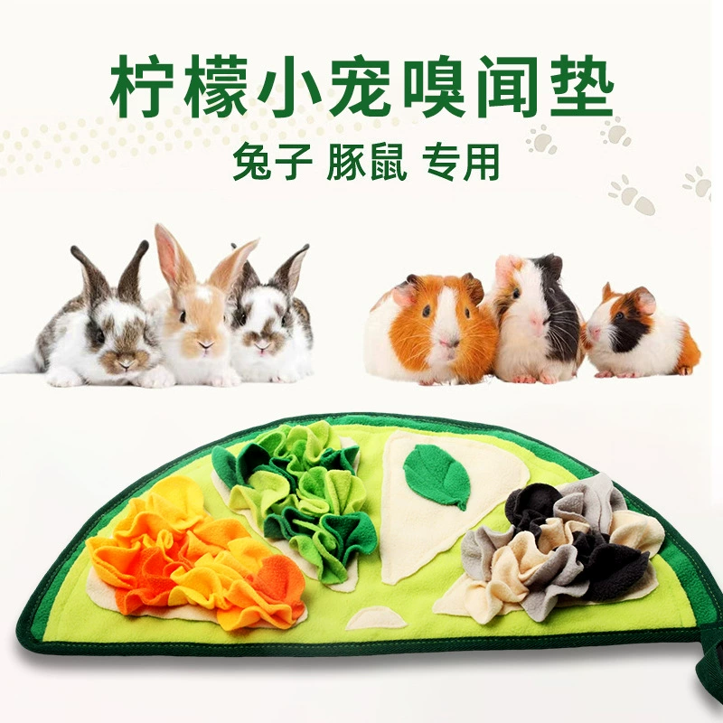 Новая игрушка для снятия скуки в форме лимона для домашних животных, подушка для кролика, хомяка, кролика, птицы, морской свинки, голландской свиньи, подушка