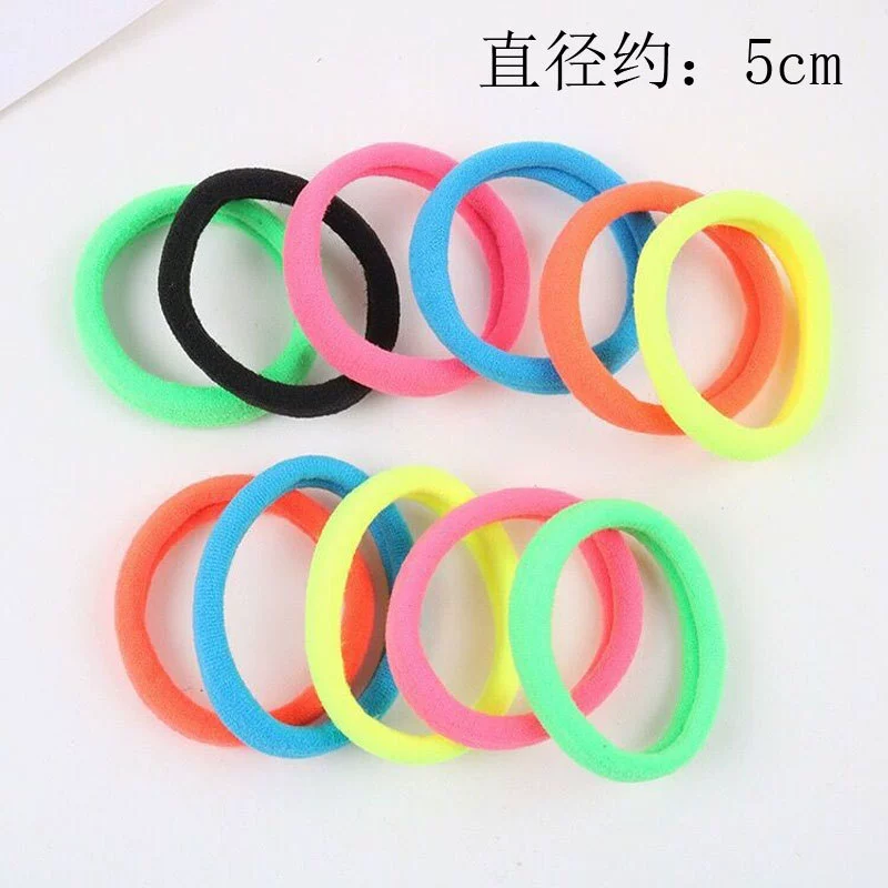 Кросс-бордерные резинки для волос 5 см для взрослых, бесшовные резинки для девочек, кольца для полотенец, большие резинки для студентов.