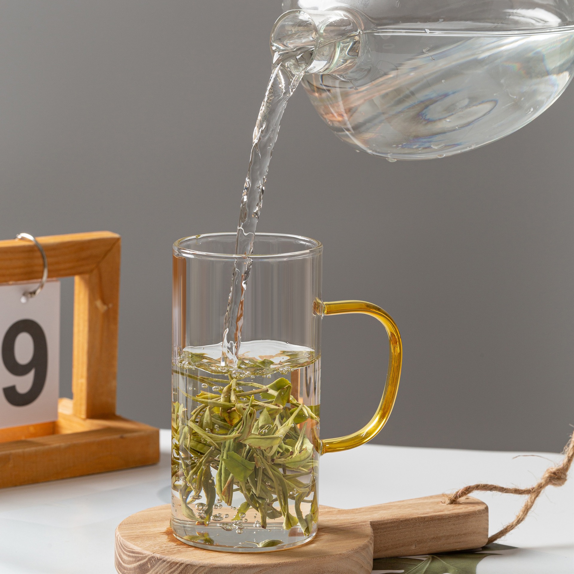 Glass green tea for home use