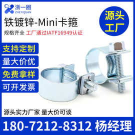 迷你铁镀锌强力喉箍重型卡箍抱箍 水管固定管卡子管箍紧箍管夹