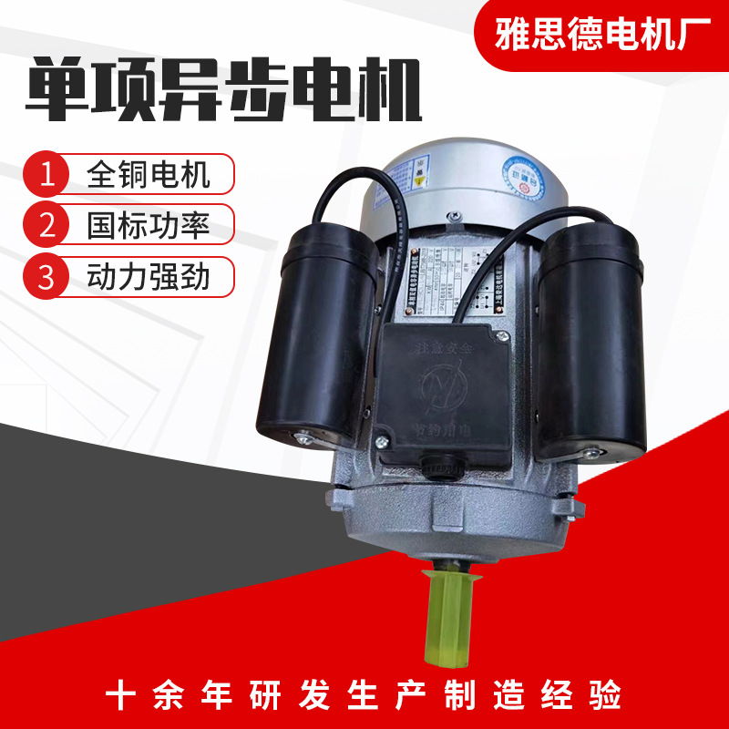 厂家供应 YL8024 4极0.75 KW铜芯 220V 单相电动机 单相电机 现货