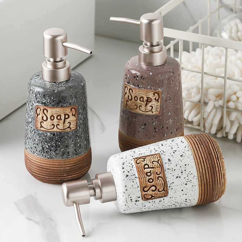 Керамическая бутылка дезинфицирующего средства для рук Пресс-бутылка лосьона к югу от розлива дозатор мыла шампунь гель для душа бутылка Amazon оптом