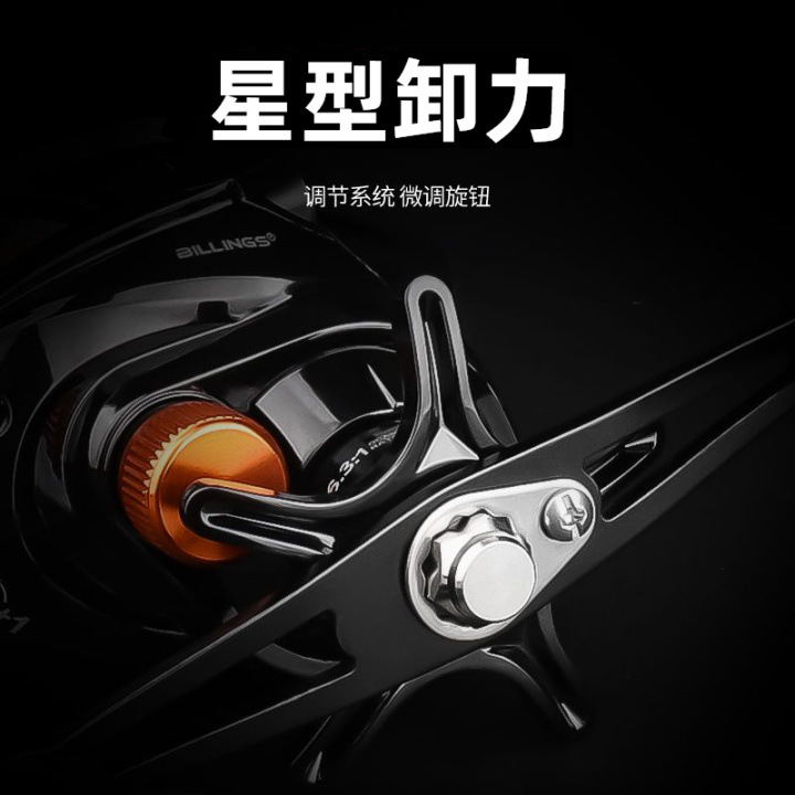 Alambre de pescado de metal Billings Línea antiexplosión Rueda de goteo Luya Pescador de tiro largo Caña de mar Balsa de pesca Aparejos de pesca fishin