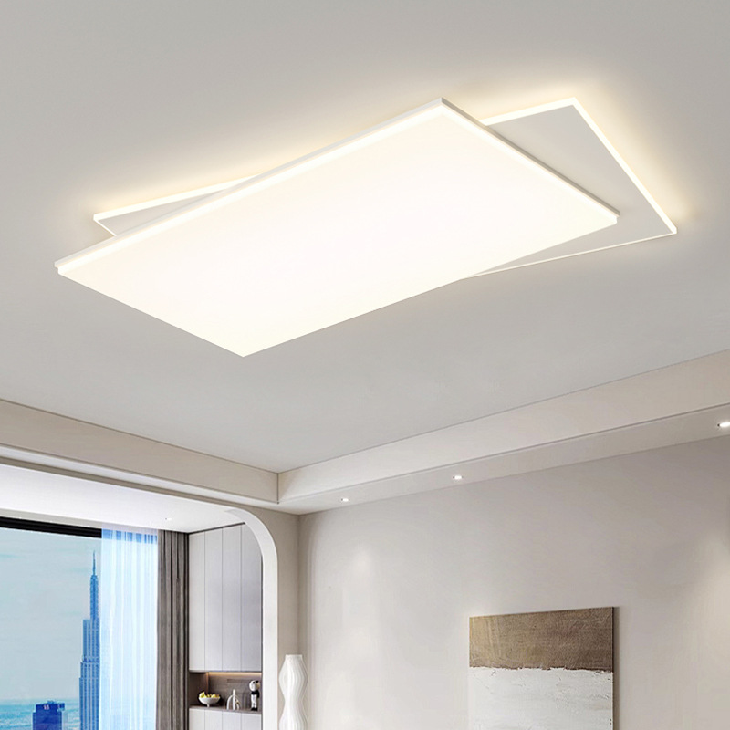 Luz de sala de estar moderna, diseño creativo minimalista, lámpara de vestíbulo de espectro completo, protección ocular de alta calidad, lámpara de habitación doméstica, lámpara de techo